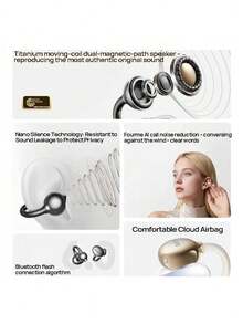 PHILIPS TAT3469 Wireless Earbuds: Ultra-Light, Comfortable Fit, 38-Hour Battery Life, HD Noise Reduction Technology, Anti-Drop Design, Waterproof And Sweat-Resistant, - Off White - View 2