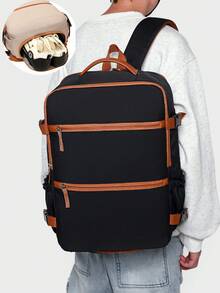 Women's Backpack, Large Capacity Travel Backpack, Commute/School Backpack, Fashionable Laptop Bag, Short-Distance Business Travel Luggage Bag - Multicolor - View 5