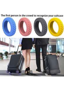 8/4/1 Set Luggage Wheel Protective Covers, Suitable For 8-Wheel Rotating Luggage, Anti-Wear Anti-Noise Luggage Wheel Covers, Essential For Holiday Travel, Travel Accessories - Multicolor - View 11