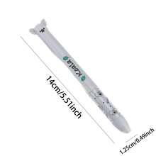 3/8支双色中性可擦笔 中性笔 双色(红蓝) 0.5mm 卡通动物文具可爱可擦易擦多色学生笔 卡通双色笔 老虎 小猴子 蜜蜂 大象耳朵 可爱高颜值可擦笔