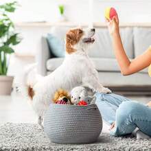 1 Piece Of Rope Storage Basket, Desktop Storage Box, Key And Sundry Storage Box, Cosmetic Storage Basket With Handle, Storage Basket, Storage Box, Bedroom Supplies, Gift Basket, Basket, Bedroom Storage Box, Storage Basket, Stair Basket, Easter Basket, Wooden Basket, And Cute Gift Basket-All Are Available In Multiple Colors.