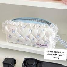 1个超漂亮的儿童铅笔盒，2025年热销新款，儿童文具收纳袋，便携式铅笔盒，多功能收纳袋，可用作化妆包，适用于化妆刷收纳，护肤品收纳，口红和耳机收纳，轻巧，简约，时尚，现代，桌面装饰， - 彩色 - 查看 10