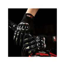 Hard Knuckle Motorcycle Gloves, Outdoor Sports Cycling Gloves, Breathable Non-Slip Long Touch Screen Full Finger Gloves
