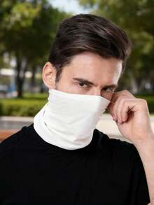 1件装男士夏季户外骑行运动防风脖套，保暖内衬防寒滑雪脖套，秋冬季 - 彩色 - 查看 6