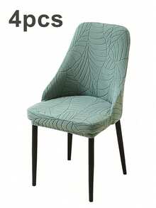 1/2/4pcs Curved Back Dining Chair Cover Jacquard Elastic Arc Seat Covers Anti-Dirty Furniture Protector For Party Home Banquet - Multicolor - View 17