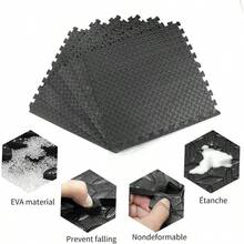Tapete para Gimnasio, Tapete para, Pesas o Ejercicios en Casa, Soft Fitness, suelo protector para equipos de gimnasio y cojn para entrenamientos. 6 Piezas de 60x 60, 2.16m espesor de 12mm. - Gris - Ver 4