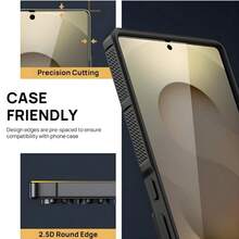 2 件全覆盖高清全胶 2.5D 9H 经济实惠的手机屏幕保护膜带钢化玻璃兼容三星 Galaxy S25 Ultra/ S25 Plus/ S25/S24FE/S23/S22/S21/A05S/A06/A15/A16/24/25/26/A35/A36/A54/A55/A56 屏幕保护膜支持指纹解锁无气泡膜玻璃保护膜 - 無色 - 查看 9