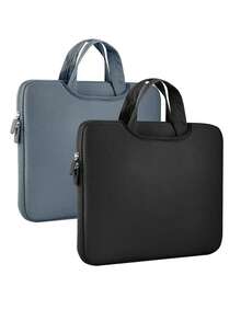 1 件纯色休闲笔记本电脑内胆包，适合 11.6/12.5/13.3/14/15.4/15.6/16/17 英寸笔记本电脑，兼容华为/苹果//惠普//神舟