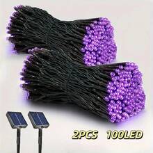 1 包/2 包太阳能 LED 圣诞灯，超亮 LED 串仙女灯户外 LED 树灯，具有 8 种照明模式，适用于独立日圣诞节婚礼派对花园庭院装饰 - 燈串 - 查看 14