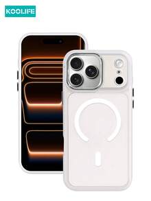 1pc Koolife Skin-Friendly Electroplated Matte Magnetic Protective Case, Anti-Slip Anti-Drop, Skin-Friendly Matte, Ultra-Thin Hard Shell, PC+TPU, Compatible With IPhone 17 ProMax/17/17 Pro/17 Air/16/16 Pro/16 Plus/16 ProMax/11/11 Pro/11 ProMax/12/12 Pro/12 ProMax/13/13 Pro/13 ProMax/14/14 Plus/14 Pro/14 ProMax/15/15 Pro/15 Plus/15 ProMax, S25 Ultra/24 Plus/23/22