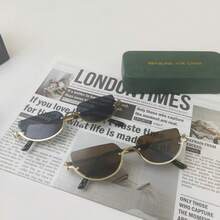 Futuristic Rimless Y2K Fashion Glasses For Women Men,Metal