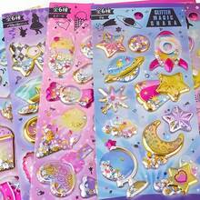 1PC/3PCS/6PCS Random Color DIY 3D Creative Decorative Stickers For Gift, Back To School