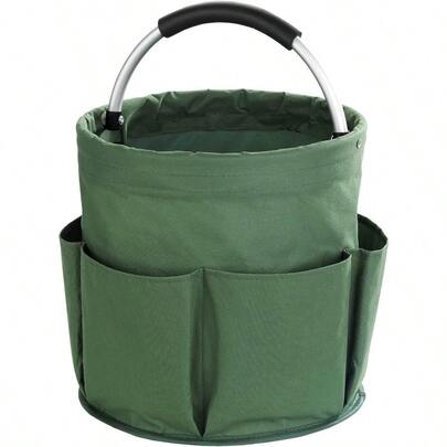 UK Cleaning Collapsible Bucket Organiser Caddy Cushioned Bag For Garden Storage Organiser. Gardening Tools Basket Caddy With Handle Buckets For Storag