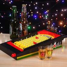 طاولة لعبة البنغ بونغ المحمولة - بدون الحاجة إلى طاقة، لعبة حفلات بلاستيكية متينة، مناسبة للبارات والكاريوكي والمنزل والاستخدام الخارجي - لعبة شرب وترفيه ممتعة مع كرات وأكواب ملونة، طاولة لعبة الحفلات، لعبة بار، إعداد لعبة حيوي، سهلة الإعداد، ملحق ترفيهي، مخطط حفلات، تصميم لعبة ممتع، سهل الإعداد، لعبة خفيفة الوزن، بدون أسلاك، لعبة محمولة، تجمع اجتماعي، تجمع عائلي - متعدد الألوان - مشاهدة 6