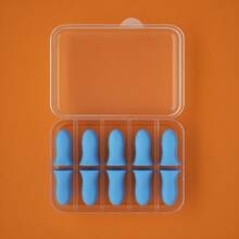 Un set de 10 tapones de espuma potentes para dormir con excelente aislamiento acústico, diseño minimalista moderno con forma de bala para protección auditiva, reducción de ruido para dormir, estudiar y otros lugares tranquilos como dormitorios, residencias y salas de estudio.