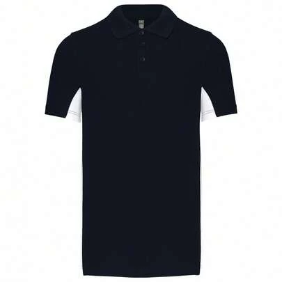 Billie Eilish Mens Flag Polycotton Pique Polo Shirt (Navy/White) - 65% Polyester/35% Cotton - 220gsm - (PC6433)