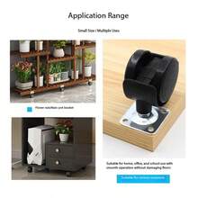 Ruedas giratorias para escritorio de oficina, ruedas para bandeja de computadora, ruedas silenciosas para silla de oficina, accesorios de hardware de pies con ruedas de plástico y nailon