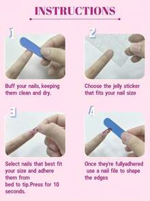 24pcs Long Pointed French Manicure Nail Stickers, Red French Tip Design With 3D Bow, Red 3D Line Art, Elegant Glossy, Full Coverage, Suitable For Women And Girls Fake Nails - Màu xanh lam - Xem 6