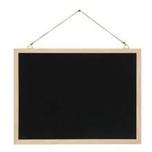 1 szt. przenośna tablica do pisania, reklamowa sztaluga edukacyjna, mała tablica z wymazywalną drewnianą ramą, materiał, kredowa tablica z drewnianą ramą do pisania, drewniana dekoracja do domu, tablica powitalna (w zestawie wieszak z juty) - Czarne - Zobacz 6
