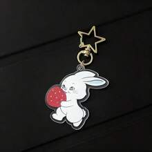 新款牛仔裤卡通人物钥匙扣，Haerin、Hanni、Danielle、Minji、Hyein 动物毛绒可爱学生背包吊坠，最佳朋友钥匙扣包饰，生日礼物，节日礼物 - 彩色 - 查看 10