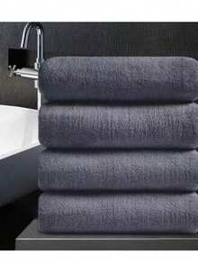 4 piezas Juego de toallas de lujo - Toallas de baño ultra absorbentes, suaves y duraderas, 34 x 74 cm