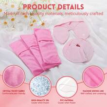 Rozwiązywanie problemów poporodowych: Zestaw z okładem chłodzącym na krocze i kompresem na piersi. Zestaw zawiera wielorazowe okłady chłodzące na krocze oraz wkładki do pielęgnacji piersi. Każdy element jest wyposażony w zmywalny pokrowiec; idealny prezent dla mam karmiących piersią, ubrania do karmienia piersią, ergonomiczne podparcie, materiał hipoalergiczny, dla matek odciągających pokarm w okresie Bożego Narodzenia/święta - Wielokolorowe - Zobacz 12