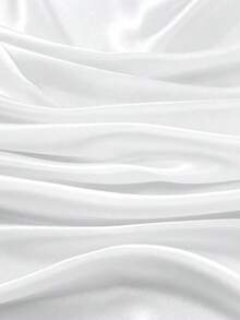 1pc Women's Solid Color Bandana, Multi-Purpose Satin Scarf, Versatile Hair Band, Headband, And Neck Wrap, Stylish Accessory For Dressing Up Your Look, Ideal For Daily Wear, Casual Outfits, And Chic Styling - 白色 - 查看 6
