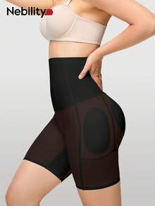 Nebility 3-Piece Set Of Women's Fall And Winter Tights Shorts With Tummy-Control High Waistband, Seamless And Comfortable Sports Yoga Gym Wear - 黑色+白色+巧克力棕色 - 查看 6