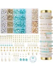 Natural Stone Beads Kit, Multicolor Asymmetrical Natural Stone Beads Kit For Jewelry Making, DIY Craft Bracelet Necklace Earrings, Friendship Gifts Decorate Accessories