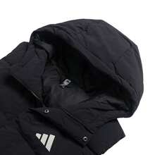 Adidas Men's Casual Down Vest, Sportswear, Hooded Outerwear For Daily & Outdoor Use - Black - View 3