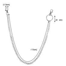 Punk Waist Chain, Rock Pant Chain, Men's Street Dance Pant Chain, Hanging Chain Decorations, Unisex S Accessories - Silver - View 5