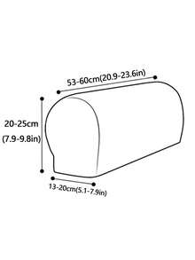 2pcs Black PU Sofa Armrest Covers (With 4 Stickers Included), Classic Minimalist Design, Stretchy Dust-Proof Sofa Armrest Protectors, Anti-Cat Claw, Removable And Washable, Suitable For Living Room, Study, Bedroom Sofa Armrests, Brown, Wine Red, Light Gray - Multicolor - View 6