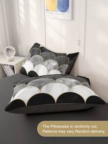 1/2 piezas Fundas de almohada impresas sin relleno, fundas de almohada de tela suave, opciones de patrón de vetas de mármol, suaves y transpirables, amigables con la piel y cómodas, textil para el hogar acogedor, adecuado para ropa de cama del hogar y ropa de cama de dormitorio escolar, funda de cojín de sofá, decoración de otoño, decoración de habitación, Oeko-Tex