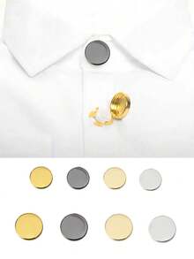 10 件便捷按扣装饰纽扣、衬衫纽扣、袖口纽扣、DIY 装饰纽扣