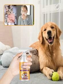 Pet Toilet Training Spray - Helps Train Cats & Dogs To Develop Good Bathroom Habits, Guides Bowel Movements, Deodorizes, Detangles - Random Old/New Version Sent