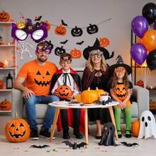 Halloween Glasses Set Of 8 Pairs Bat Pumpkin Ghost Eyeball Skeleton Themes Party Decorations Gifts Photo Props Costume Accessories - 如圖 - 查看 5