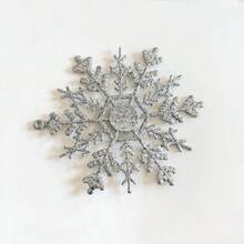 3 件/15 件闪亮雪花圣诞彩色树悬挂雪花适用于 DIY 礼品包装圣诞树装饰 - 彩色 - 查看 6