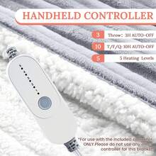 Heated Blanket Electric Soft Flannel Sherpa Heater 5 Heat Settings And 10 Hours Auto Shut-Off Heating Blanket Over-Heat Protection Machine Washable
