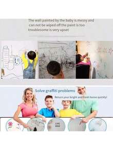 Pâte de nettoyage de décontamination murale. Pâte de nettoyage pour taches murales, graffitis et rénovation ménagère. Idéal pour offrir à la famille et aux amis comme cadeau de vacances. (Les modèles neufs et anciens sont envoyés de manière aléatoire)