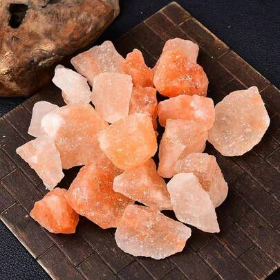 100/200g/Beutel Himalaya-Salzblock Rosensalz Rohstein | Großes Stücke Erz ca. 0,7-1 Zoll - geeignet für Heimdekoration & selbstgemachte Weihnachts-Aromatherapie-Ornamente, feuerlose Aromatherapie, Duftstein, Aquarium, Landschaftsdekoration