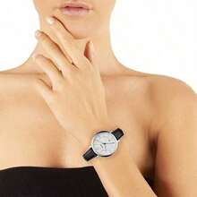 Reloj de mujer de cuarzo con caja y espejo de acero inoxidable, ES4579/ES3972