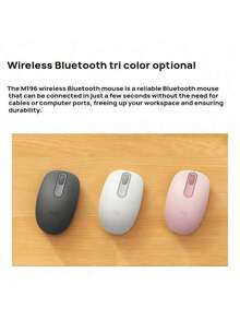 Logitech M196 人體工學滑鼠 57°傾角科學支撐 藍牙2.4G雙模無線 中小手型舒適握感 程式設計師設計師辦公室高效專用 黑色 - 黑色 - 查看 3