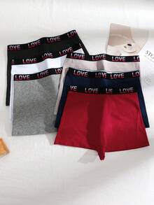 Bộ 6 món đồ lót nữ, đồ lót ngày Valentine, quần short đen cho nữ. - Nhiều màu - Xem 8