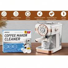 Coffee Machine Cleaner Descaler Tablets -24 Pack, DeepCleaning And Descaling For All Coffee Makers , Coffee MakerPot Descaling & Cleaning Tabs, Descale Drip Coffe AndEspresso Machines