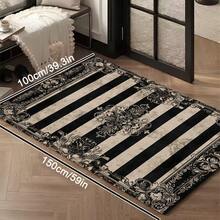 1 buah Karpet Mewah Bermotif Bunga dan Garis-garis Gaya Bohemian, Bahan Wol Imitasi Eropa, Cocok untuk Ruang Tamu, Kamar Tidur, Asrama, Lorong Masuk, Teras, Dapat Dicuci dengan Mesin, Karpet Dekoratif Ukuran Besar Sepanjang Musim, Dekorasi Rumah yang Estetis - MultiWarna - View 17