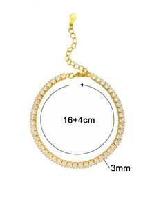 1 件 2-3 毫米顶级嘻哈风格四爪莫桑石钻石网链手链（延长链设计），925 纯银手链，闪亮奢华，精致细腻的珠宝时尚礼物，专为女性设计。