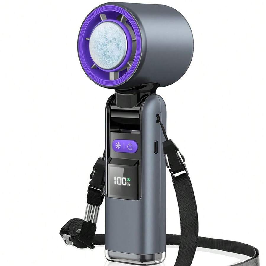 SULVGO 4000mAh 199 Gear Wind Portable Handheld Turbo Fan, Rechargeable, Semiconductor Refrigeration, Ideal For Personal & Outdoor Use