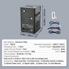 Cold Spark Firework Machine X2 700W 6.6-16.4ft Stage DJ Wedding Event Party - 查看 7