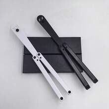 1件加重蝴蝶訓練器，塑膠折疊訓練，未開鋒烏賊造型 Cosplay 道具 - 白色 - 查看 3