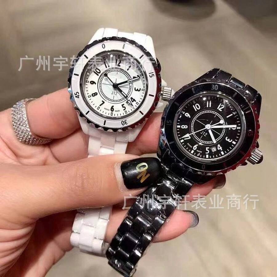 Men Mechanical Watches - 白陶瓷 鑽面 - 查看 1